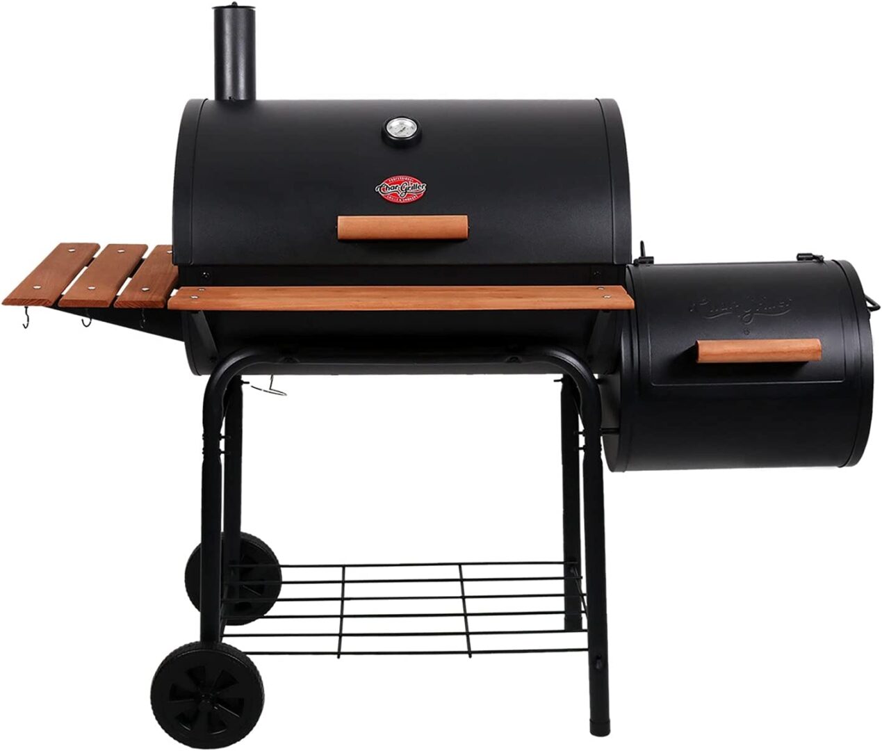 Char-Griller E1224 Smokin Pro 830 Square Inch Charcoal Grill with Side Fire Box