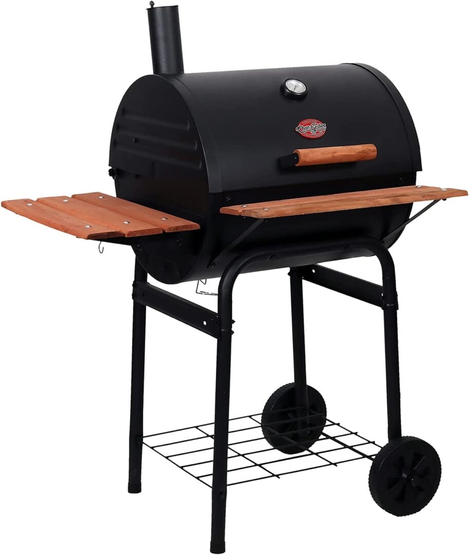 Char-Griller E2123 Wrangler 635 Square Inch Charcoal Grill/Smoker