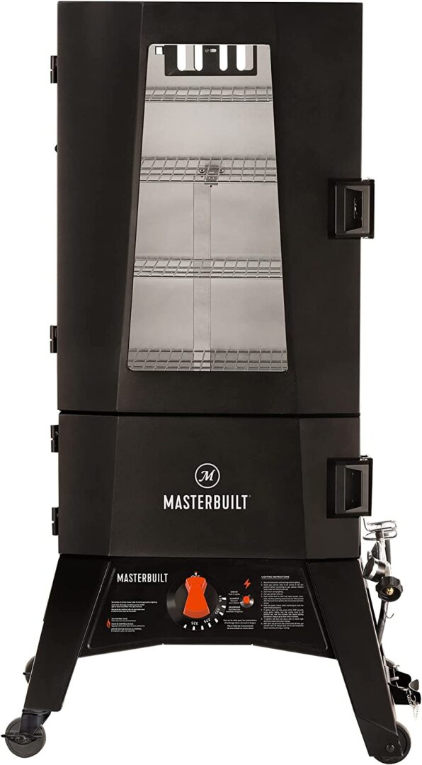 Masterbuilt MB20051316 Propane Smoker with Thermostat Control, 40 inch, Black