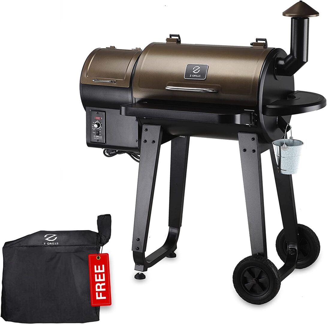 Z GRILLS ZPG-450A 2022 Upgrade Wood Pellet Grill & Smoker 6-in-1 BBQ Grill